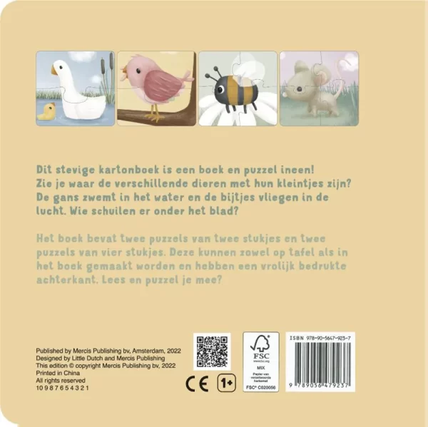 Little Dutch | Mijn Dieren Puzzelboek - Afbeelding 2