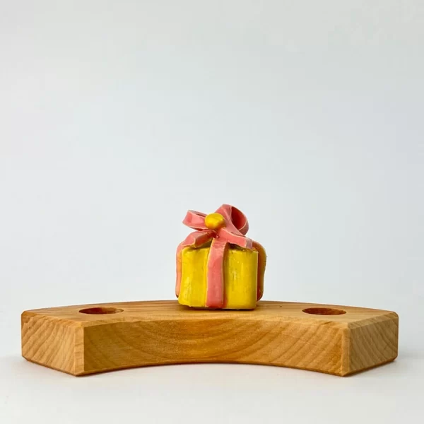 Klein Dappertje | Steker Jaarring | Cadeautje | Geel