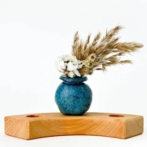 Klein Dappertje | Steker Jaarring | Kraagvaasje | Blauw