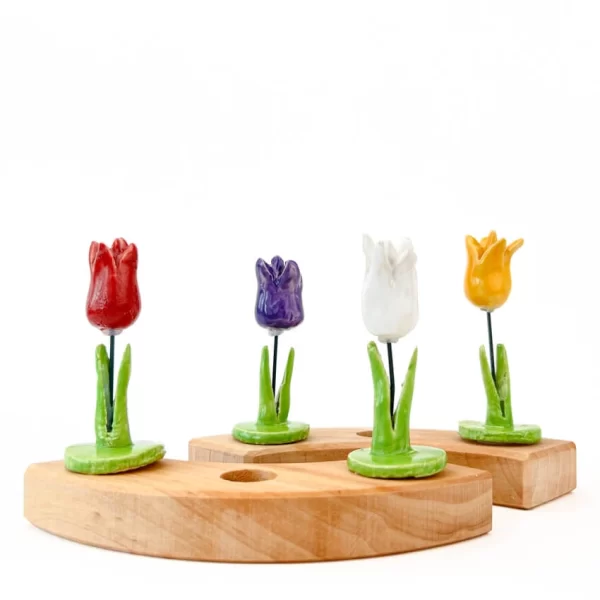 Klein Dappertje | Steker Jaarring | Rode Tulp - Afbeelding 2