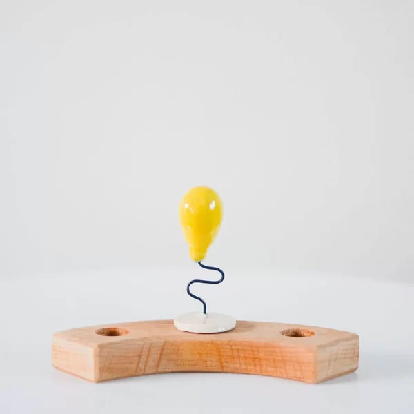 Klein Dappertje | Steker Jaarring | Gele Ballon