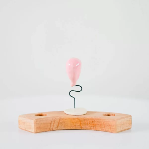 Klein Dappertje | Steker Jaarring | Roze Ballon