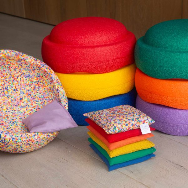 Little Botanic Label - Sensorische Pittenzakjes | Regenboog + Super Confetti | 7 Stuks - Afbeelding 2
