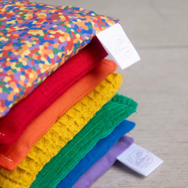 Little Botanic Label - Sensorische Pittenzakjes | Regenboog + Confetti | 7 Stuks - Afbeelding 5