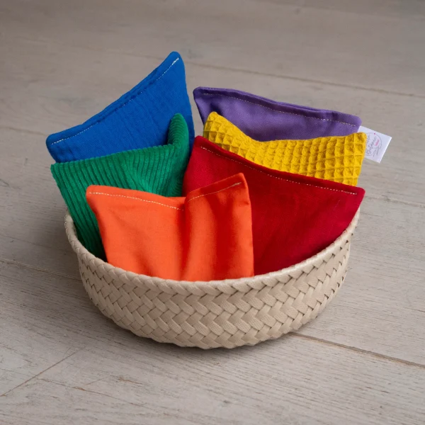 Little Botanic Label - Sensorische Pittenzakjes | Regenboog + Confetti | 7 Stuks - Afbeelding 4