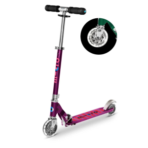 Micro Step - Sprite | 2-Wiel Vouwstep | Paars Strepen