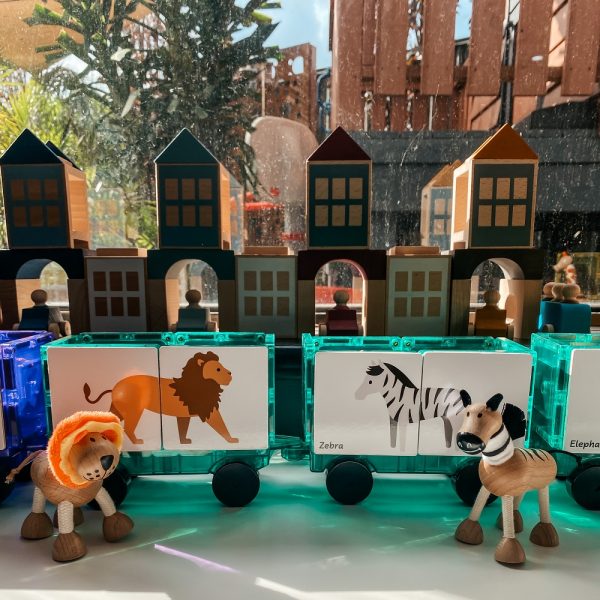 Learn & Grow Toys - Dieren Duo Puzzel Set | Magnetische Tegel Toppers | 40 Stuks - Afbeelding 6