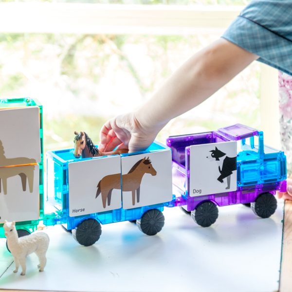Learn & Grow Toys - Dieren Duo Puzzel Set | Magnetische Tegel Toppers | 40 Stuks - Afbeelding 5