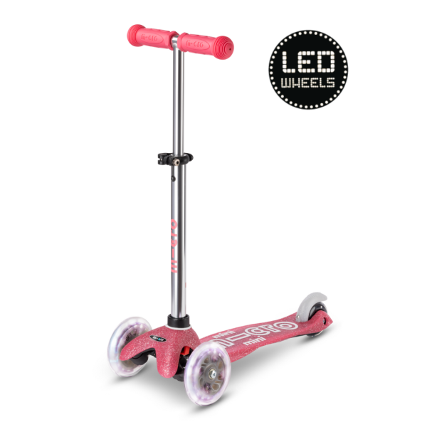 Micro Step - Mini | Deluxe LED | Fairy Glitter | Roze
