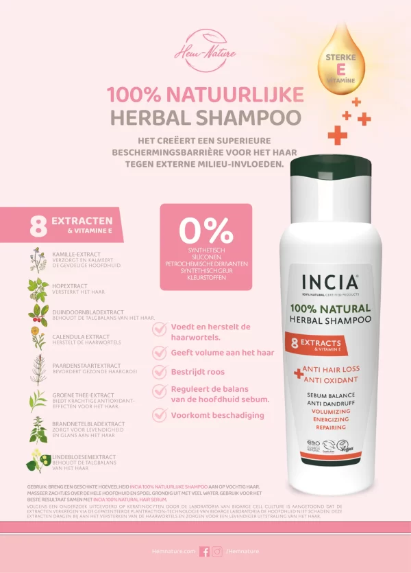 INCIA | Natuurlijke Shampoo Tegen Haaruitval - Afbeelding 3