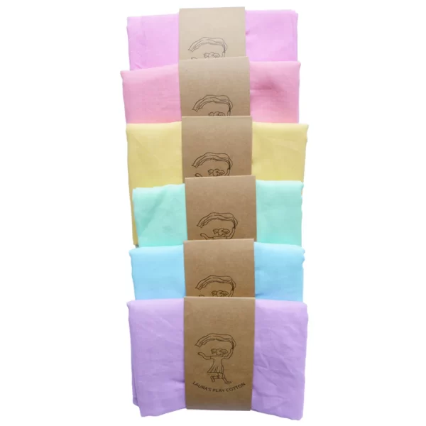 Laura's Play Cotton - Speeldoek | Lila | 90 cm x 90 cm - Afbeelding 4