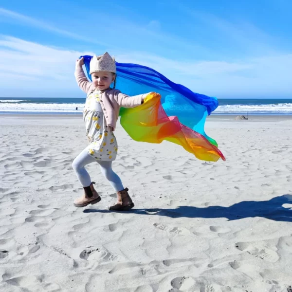 Laura's Play Cotton - Speeldoek | Regenboog | 90 cm x 90 cm - Afbeelding 4