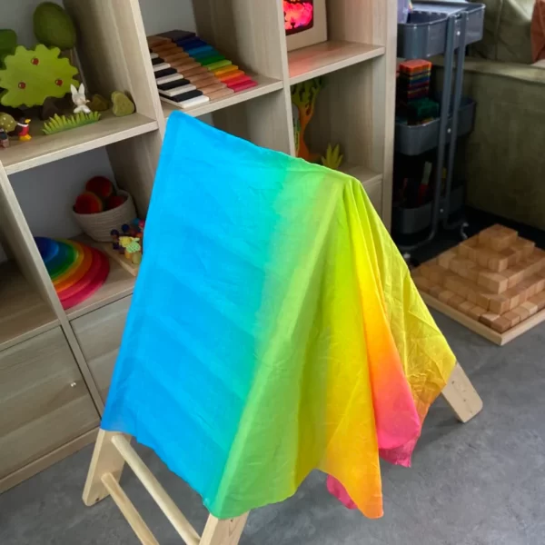 Laura's Play Cotton - Speeldoek | Regenboog | 120 cm x 120 cm - Afbeelding 4