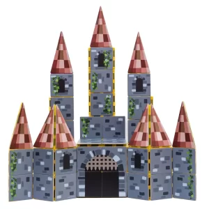 Learn & Grow Toys - Castle Pack | Magnetische Tegel Toppers | 40 Stuks