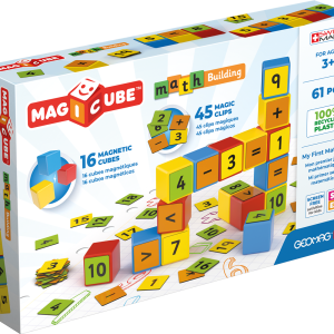 Geomag - Magicube Math/Getallen Building Recycled Clips 61 Stuks | 1+ Jaar