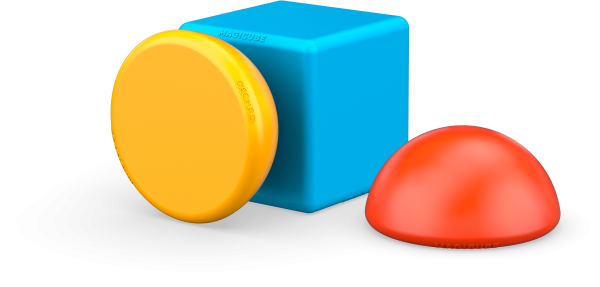 Geomag - MagiCube Blocks Recycled Stacking 8 pcs | 1+ Jaar - Afbeelding 3