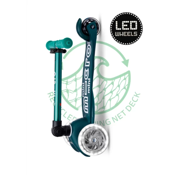 Micro Step - Mini | Deluxe LED inklapbaar | ECO Groen