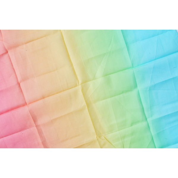 Laura's Play Cotton - Speeldoek | Pastel Regenboog | 120 cm x 120 cm - Afbeelding 3