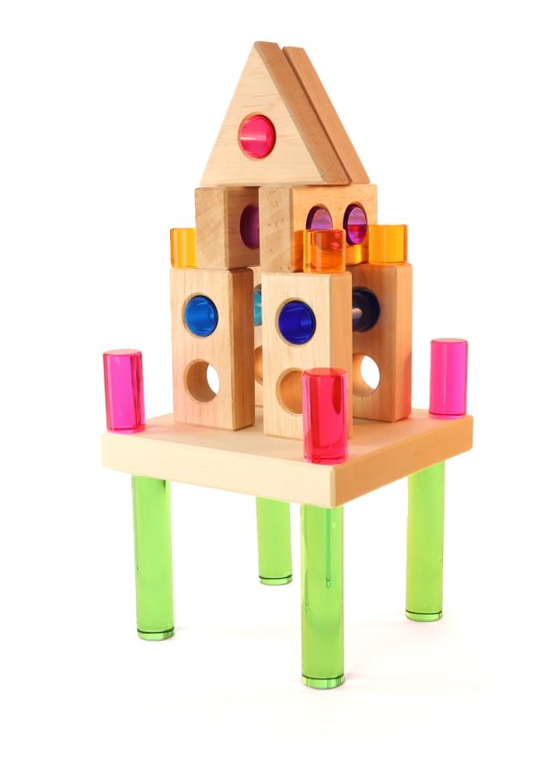 Bauspiel - Lucent Bouwtrap in Houder | 26-Delig - Afbeelding 2