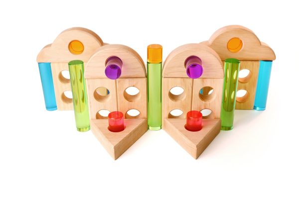 Bauspiel - Lucent Bouwtrap in Houder | 26-Delig - Afbeelding 3