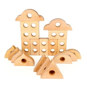 Bauspiel - Kijkgat Blokken | 20-Delig