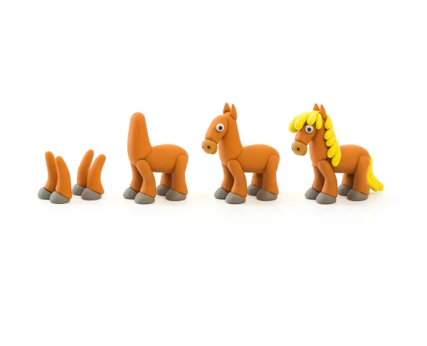 HeyClay - Paard | 3 Potjes - Afbeelding 3