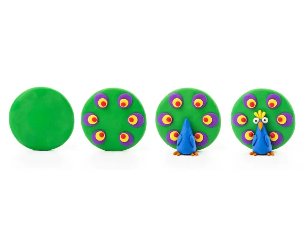 HeyClay - Pauw/Peacock | 3 Potjes - Afbeelding 2