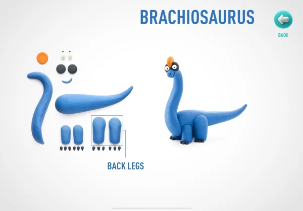 HeyClay - Brachiosaurus | 3 Potjes - Afbeelding 4