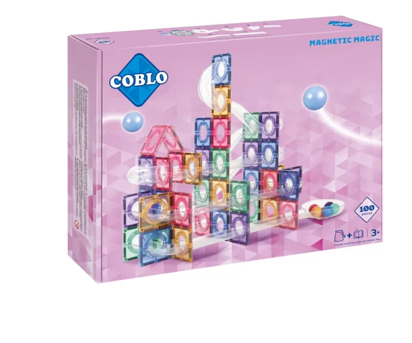 Coblo | Knikkerbaan | Pastel | 100 Stuks