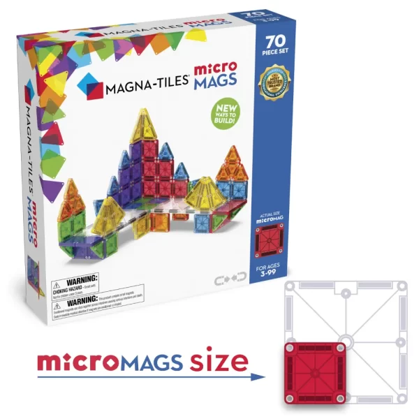 MAGNA-TILES - MicroMAGS Deluxe set | 70 Stuks