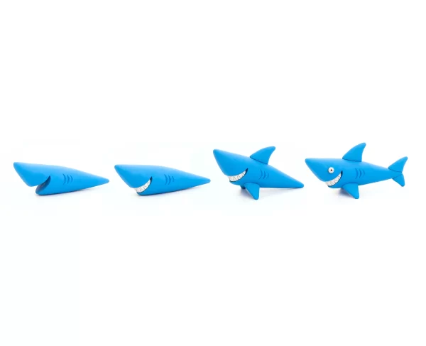 HeyClay - Haai/Shark | 3 Potjes - Afbeelding 3