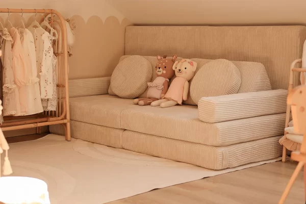 Shappy - Speelbank 160 CM | PURE Corduroy | Kleur naar keuze - Afbeelding 9