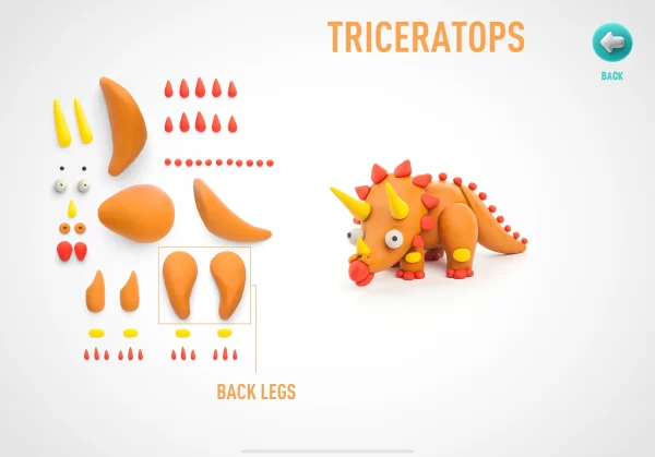 HeyClay - Triceratops  | 3 Potjes - Afbeelding 4