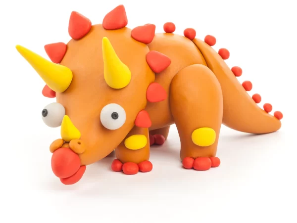 HeyClay - Triceratops  | 3 Potjes - Afbeelding 3