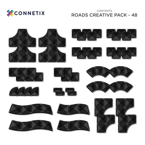 Connetix - Creative Roads Pack - 48-Delig - Afbeelding 14