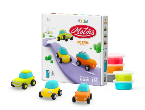 HeyClay - Eco Cars | 6 Potjes