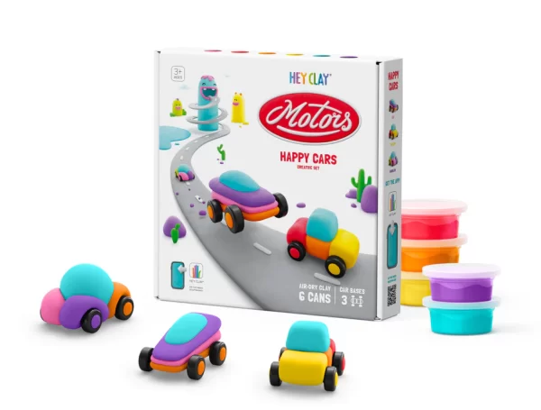 HeyClay - Happy Cars | 6 Potjes