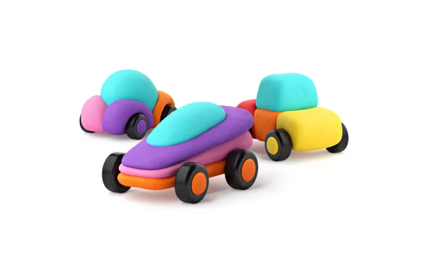 HeyClay - Happy Cars | 6 Potjes - Afbeelding 5