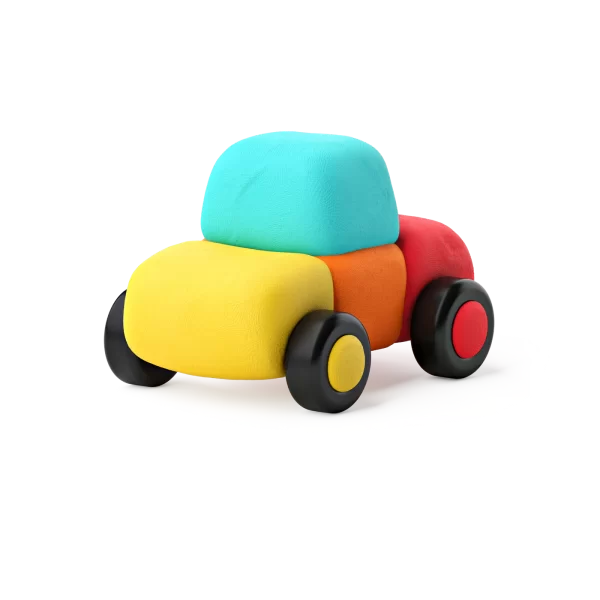 HeyClay - Happy Cars | 6 Potjes - Afbeelding 3