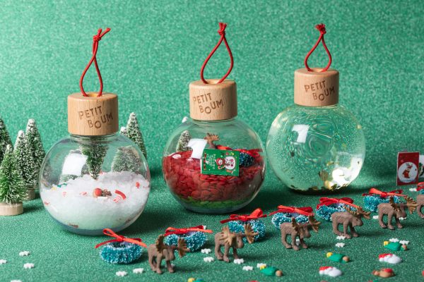Petit Boum – Sensorische Kerstballen – Set 3 stuks