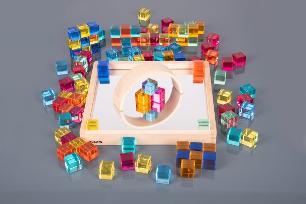 Tickit - Gem Kubussen In Spiegelbak | 100 Stuks - Afbeelding 5