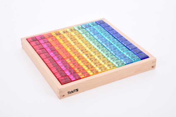 Tickit - Gem Kubussen In Spiegelbak | 100 Stuks - Afbeelding 2