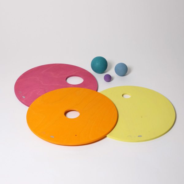GRIMM'S x Stapelstein® - Rolling Discs - Warm Pastel | 3 Stuks - Afbeelding 6