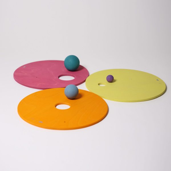 GRIMM'S x Stapelstein® - Rolling Discs - Warm Pastel | 3 Stuks - Afbeelding 7