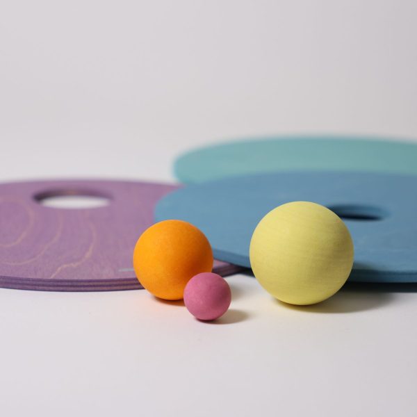 GRIMM'S x Stapelstein® - Rolling Discs - Cool Pastel | 3 Stuks - Afbeelding 8