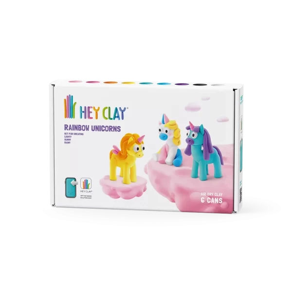 HeyClay - Unicorns: Lighty, Sunny, Rainy | 6 Potjes