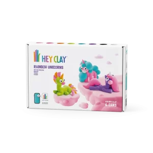 HeyClay - Unicorns: Brighty, Cloudy, Sparky | 6 Potjes