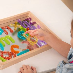 Tickit - Doorschijnende Regenboog Glitterletters