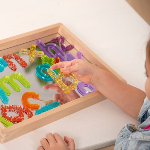 Tickit - Doorschijnende Regenboog Glitterletters