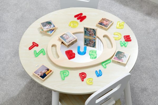 Tickit - Grote Houten Spiegel - Afbeelding 2